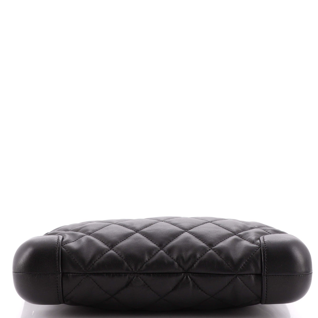 CHANEL CC Classic Trunk Case, Black Quilted Lambskin, Medium - ShopShops