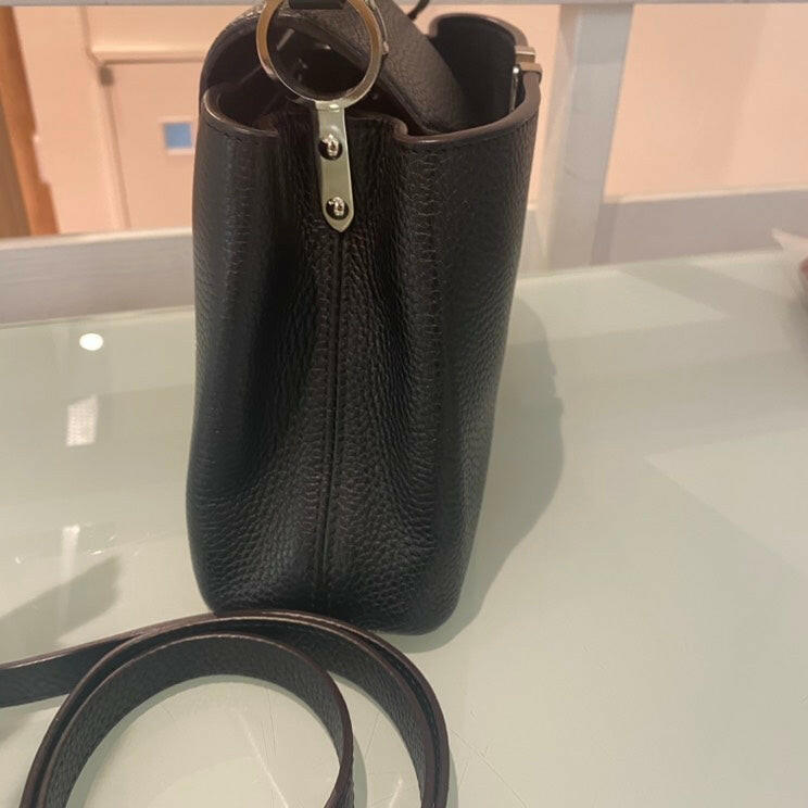 Louis Vuitton Capucines 2 Way Bag,Black,Leather - ShopShops