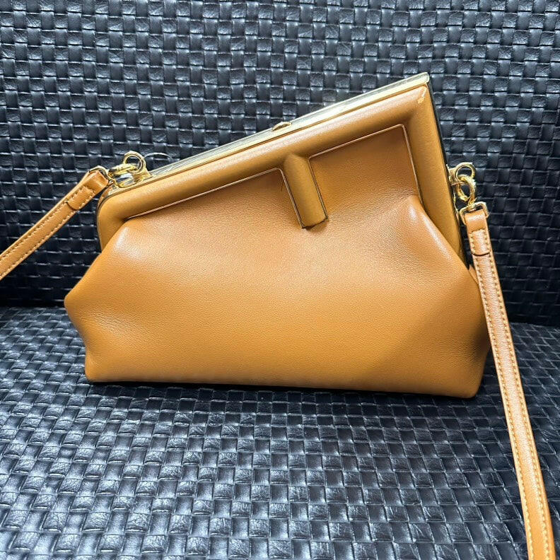 Fendi First Leather Crossbody Bag Small - ShopShops