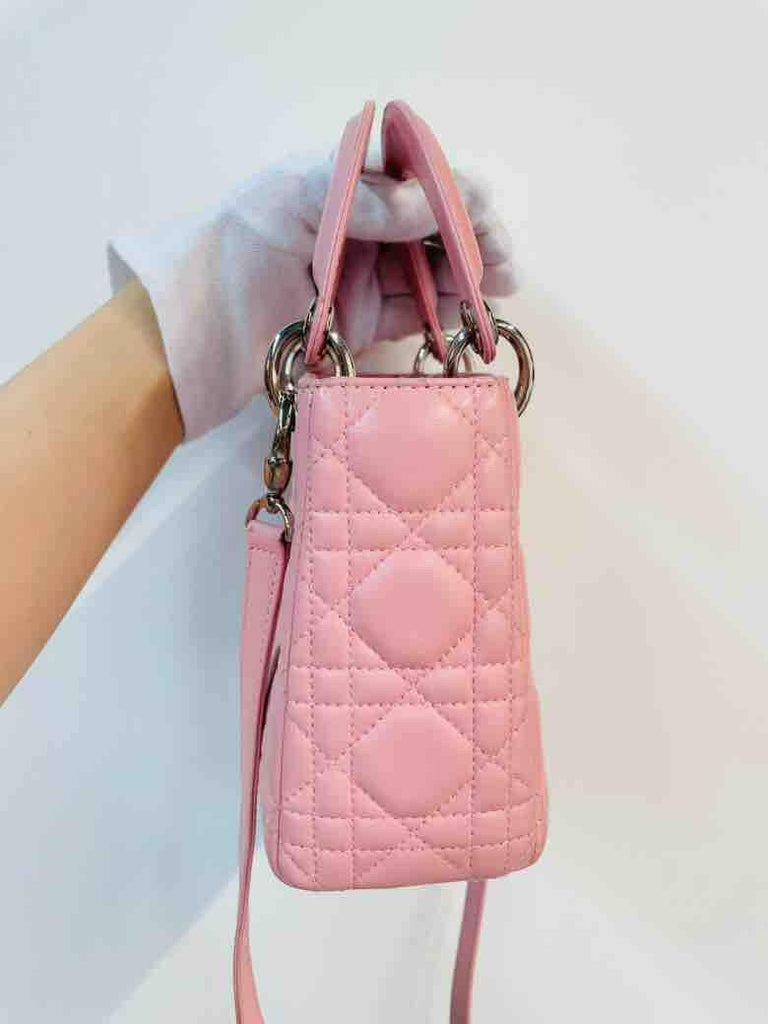 CHRISTIAN DIOR Pink Mini Lady Dior Bag - ShopShops