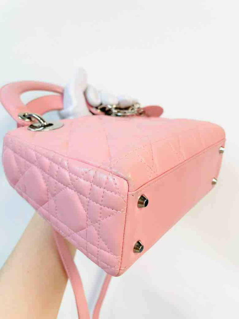 CHRISTIAN DIOR Pink Mini Lady Dior Bag - ShopShops