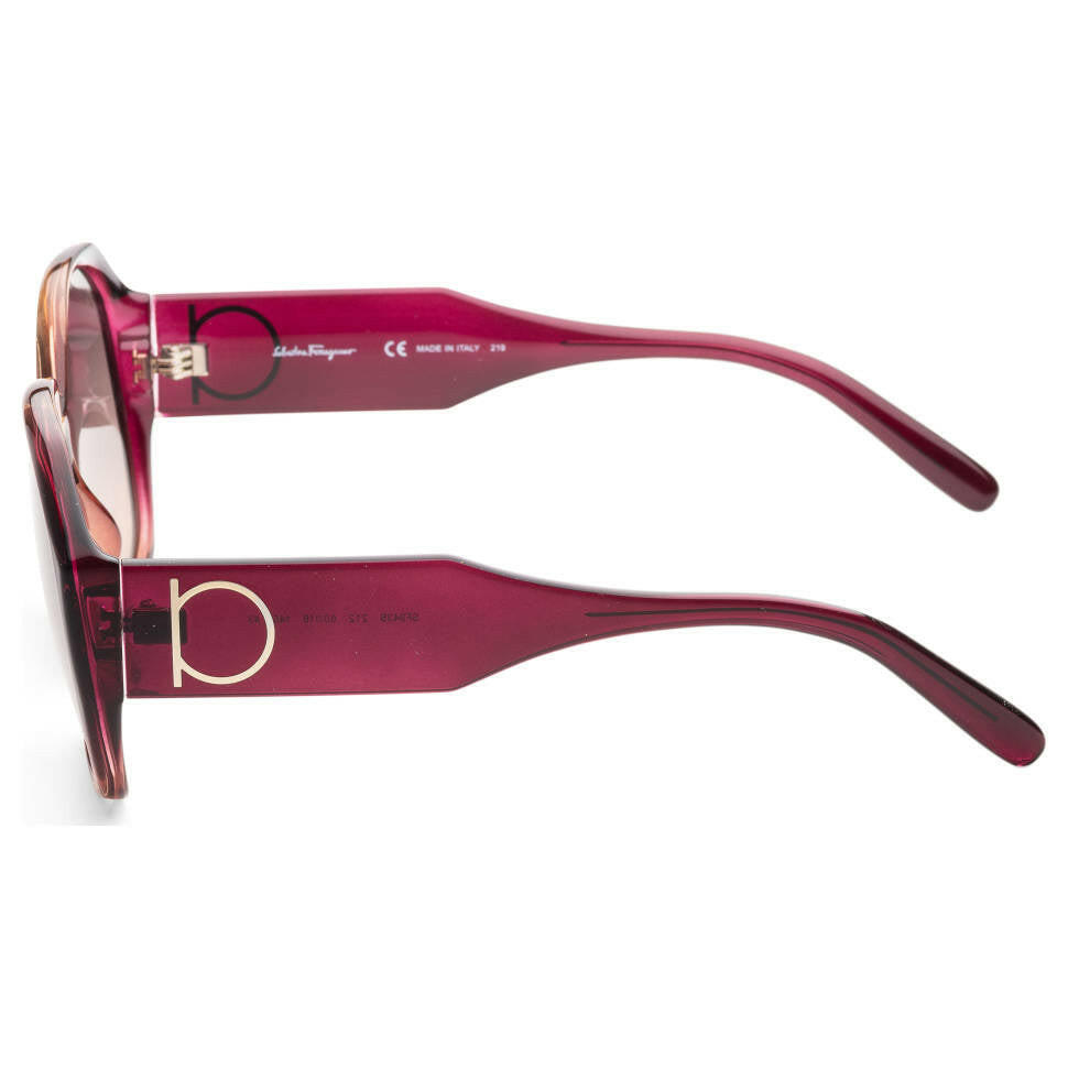 Ferragamo Women's SF943S-6018212 Fashion 60mm Wine Caramel Sunglasses - ShopShops