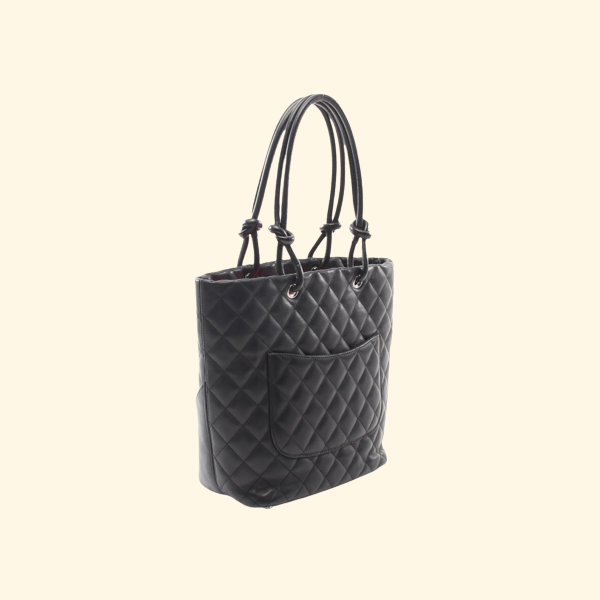 Chanel Cambon Tote Bag Black - ShopShops