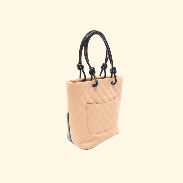 Chanel Cambon Tote Bag Beige - ShopShops