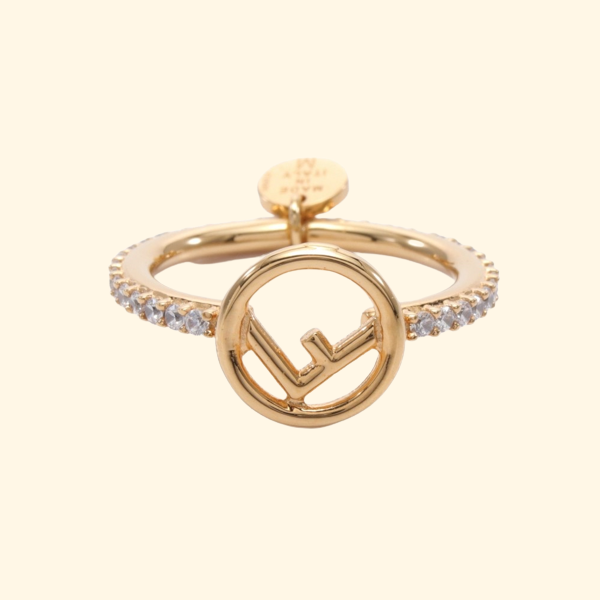 F Is Fendi Ring - Gold and palladium ring | Fendi