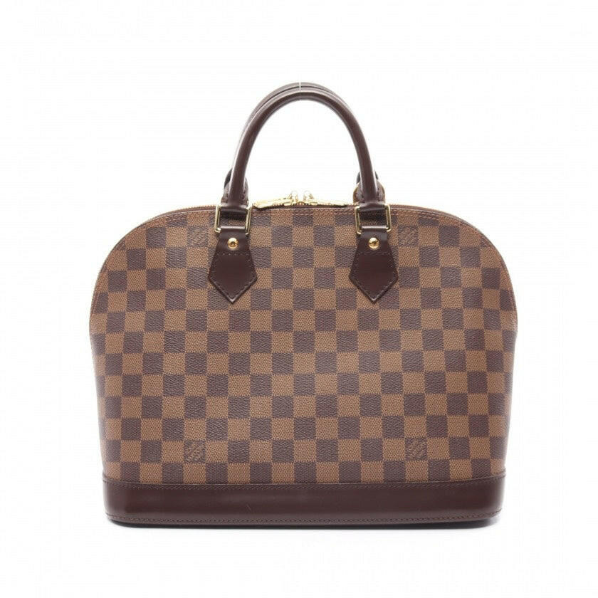 Louis Vuitton Vintage Damier Ebene Alma Mm Handbag,Brown - ShopShops