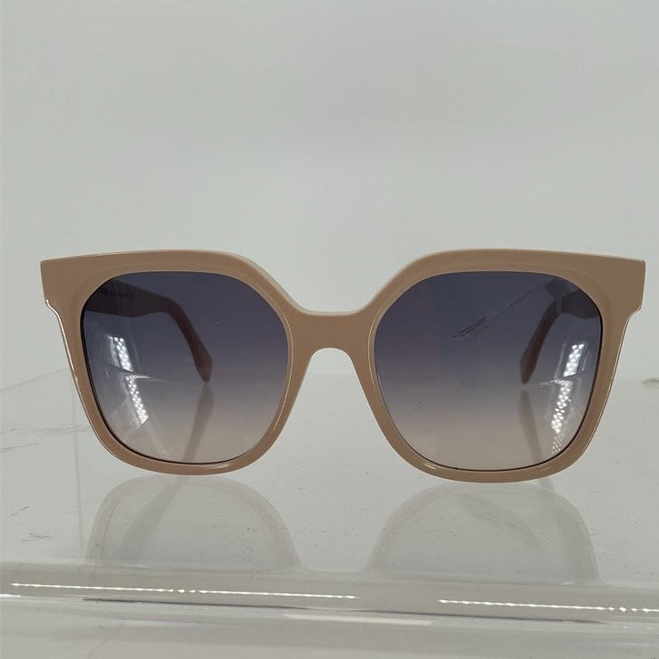 Fendi Womens Logo Sunglasses 55x19 Beige C1000464600000 - ShopShops