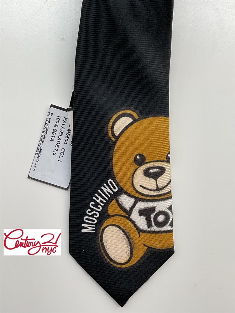 Moschino Logo Tie Black C10003788800001 - ShopShops