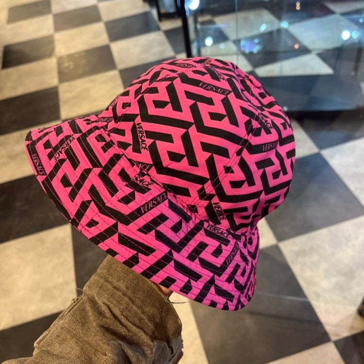 Versace Bucket Hat Pink Monogram - ShopShops