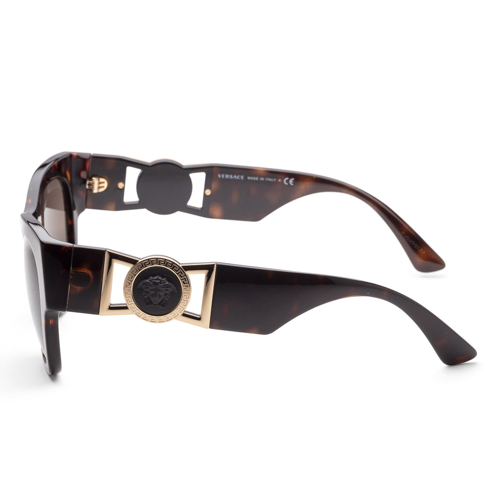 Versace Women's VE4415U-108-3 Fashion 52mm Havana Sunglasses - ShopShops