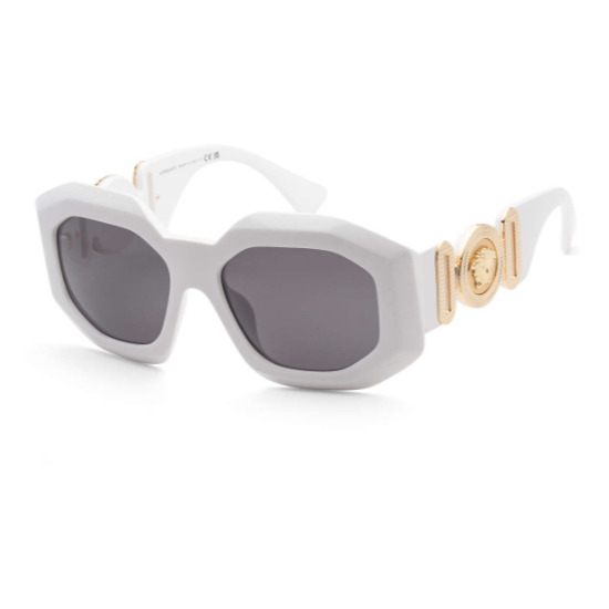 Versace Women's Fashion VE4424U-314-87 56mm White Sunglasses - ShopShops