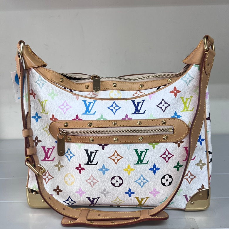 Preloved Louis Vuitton Boulogne Multicolor Monogram Hobo Shoulder Bag 2111 - ShopShops