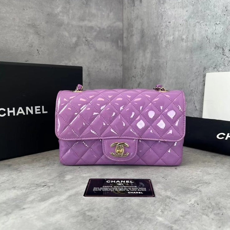Preloved Chanel Cf Mini Bag Patent (29xx) Full Set - ShopShops