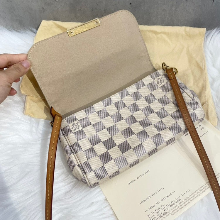 Preloved Louis Vuitton Favourite Damier 2 Way Bag 21*4*13cm - ShopShops