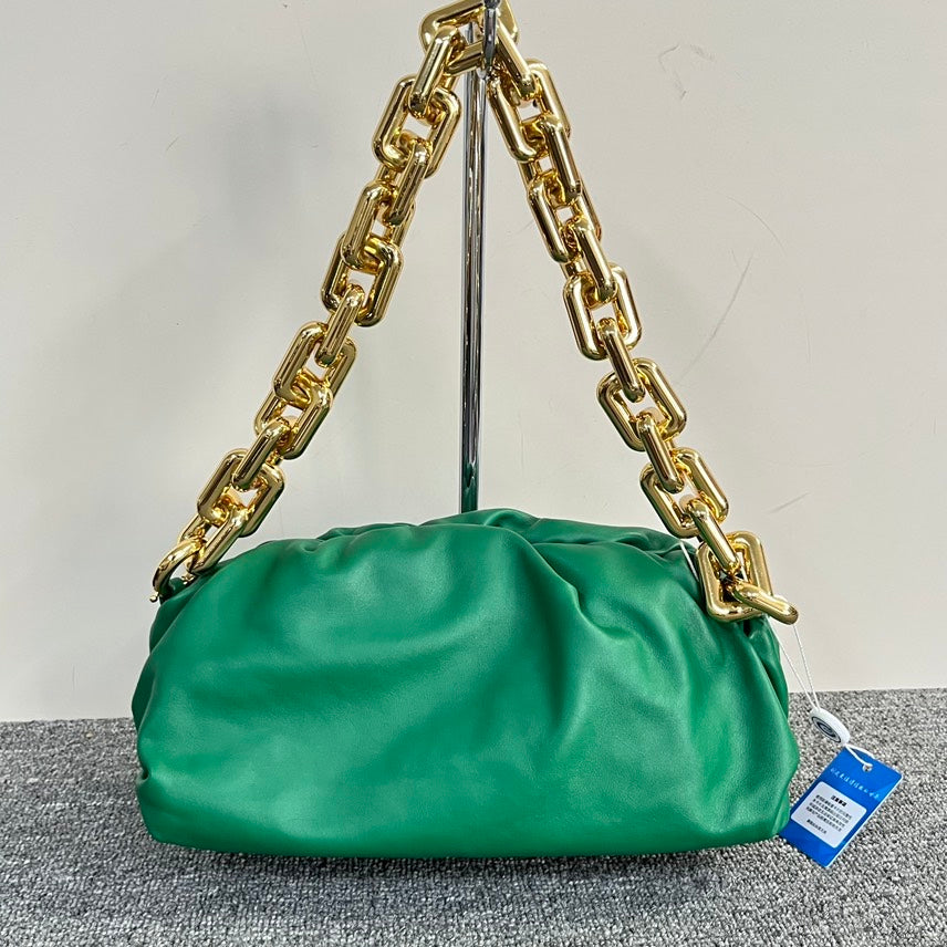 Preloved Bottega Venta Crossbody Green Chain Bag - ShopShops