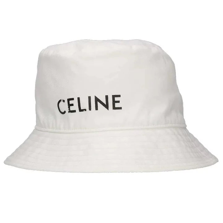 Pre-loved CELINE by Hedi Slimane L Logo Print Bucket Hat 230824-0162 - ShopShops