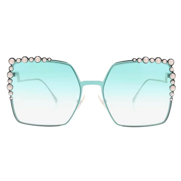 Pre-loved FENDI Size: 60*19 145 Square Metal Frame Sunglasses 240118-0281 - ShopShops