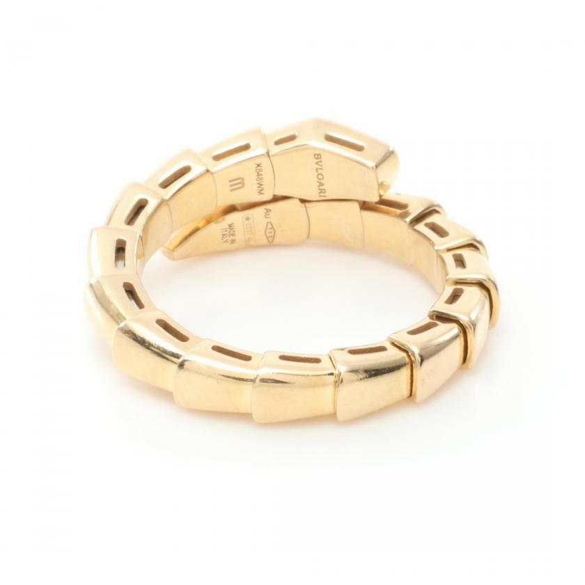 Bvlgari Serpenti Viper Ring K18YG Yellow Gold 866393 - ShopShops