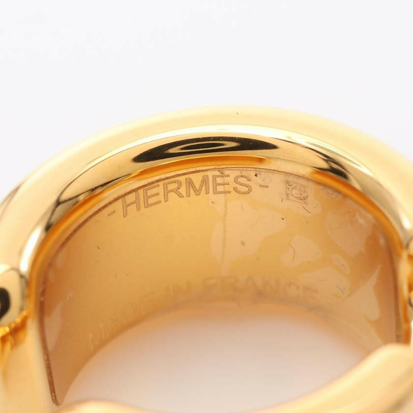 Hermes Olymp Pm Ear Cuff Gp Leather Gold Light Brown 876665 - ShopShops