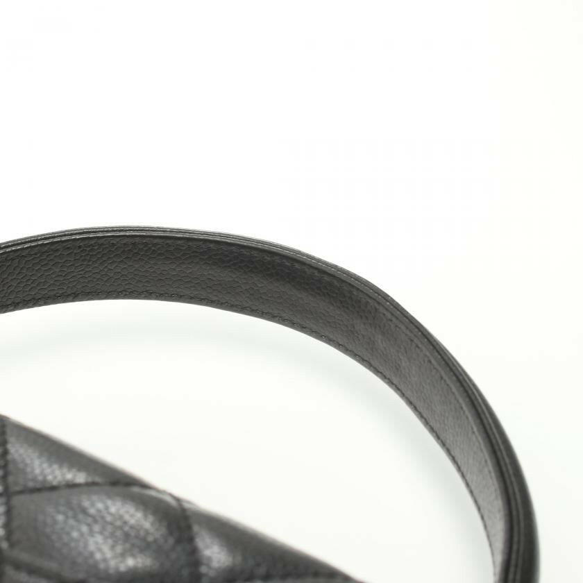 Chanel Matelasse Handbag Caviar Skin Black Gold Hardware 881488 - ShopShops